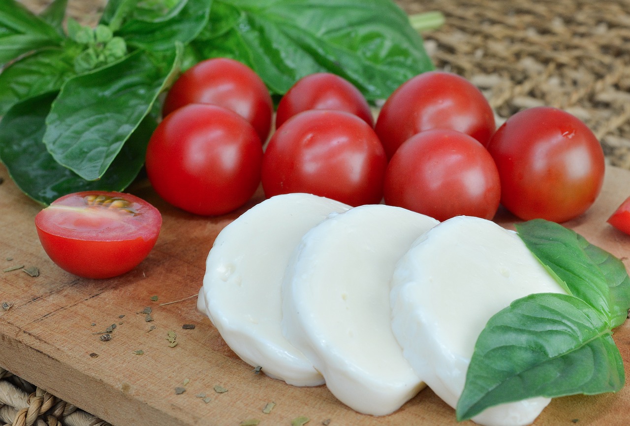 Tomato, Mozzarella and Basil Starter Dish