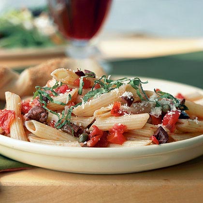 Olive and Tomato Penne Pasta
