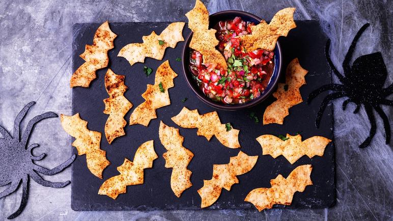 Tortilla Bats and Tomato Salsa Recipe