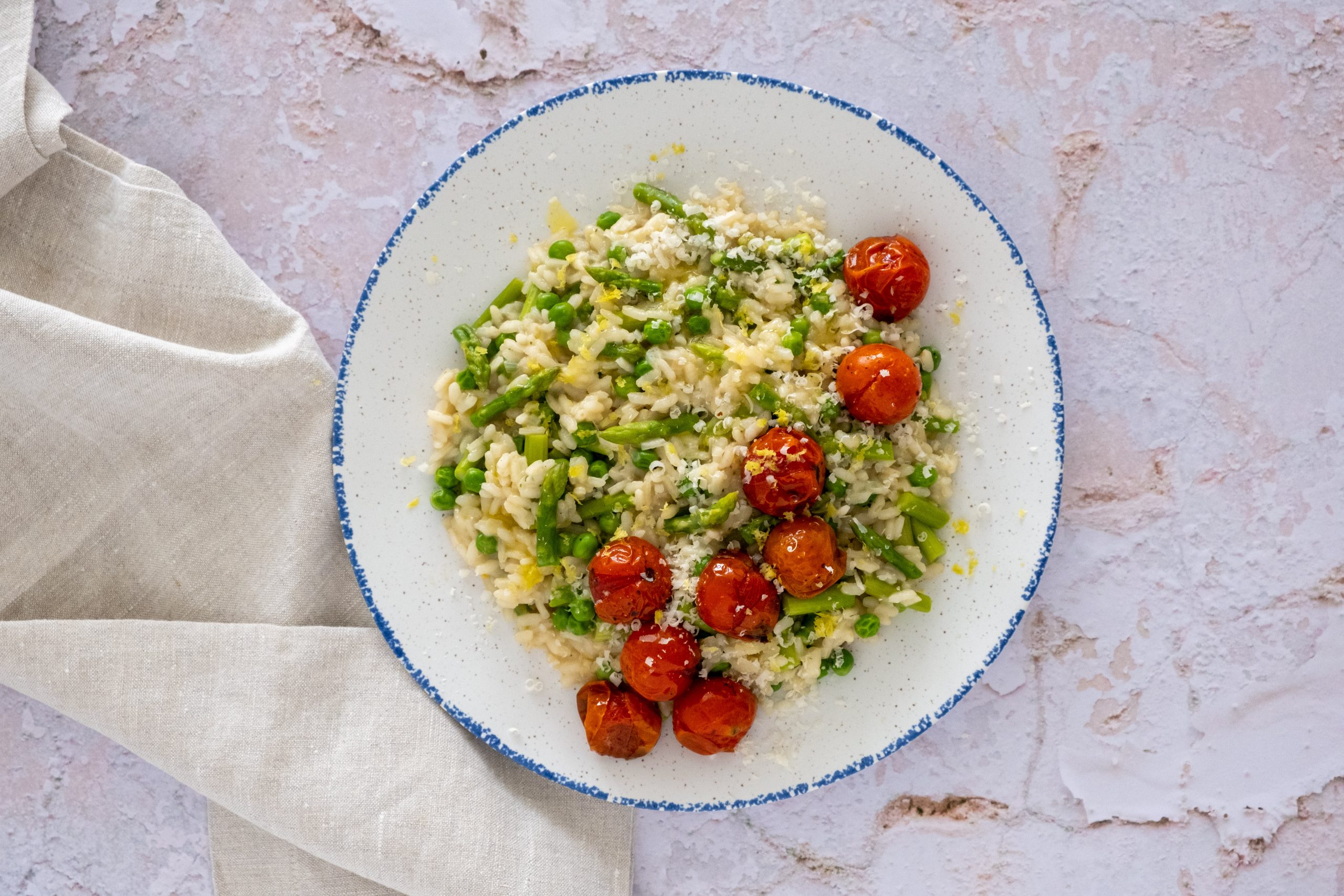 Spring Tomato and Asparagus Risotto